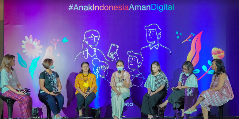 Kampanye #AnakIndonesiaAmanDigital dalam peluncuran Fitur Pengawasan di Instagram, Selasa (14/9/2022). 