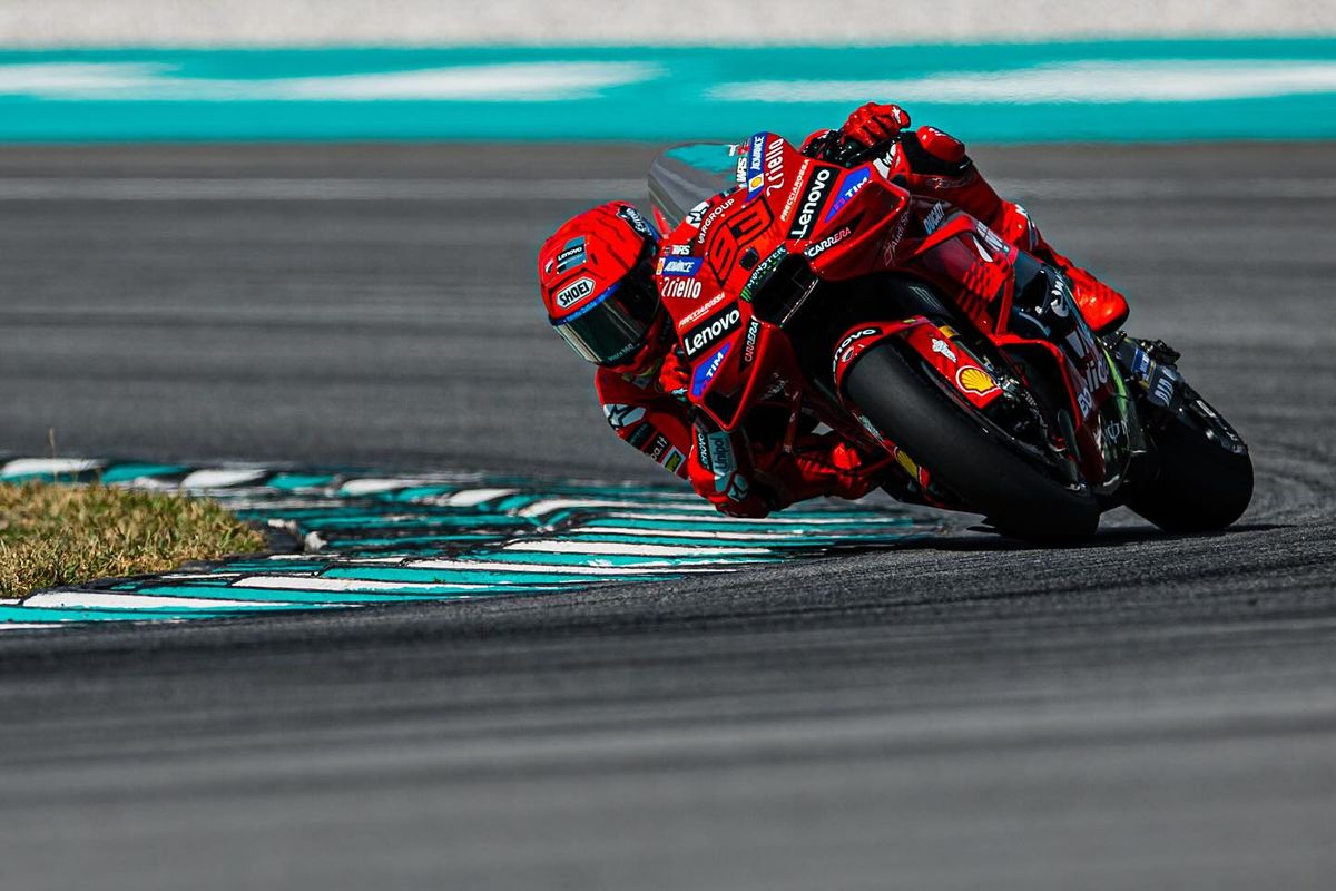 Marc Marquez saat Shakedown Test di Sirkuit Sepang, Malaysia, untuk MotoGP 2025
