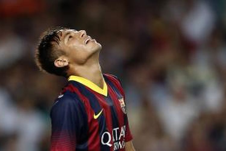 Pemain Barcelona, Neymar.