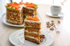 Resep Cake Wortel Sederhana dengan Lapisan Gula, Buat Kue Akhir Pekan