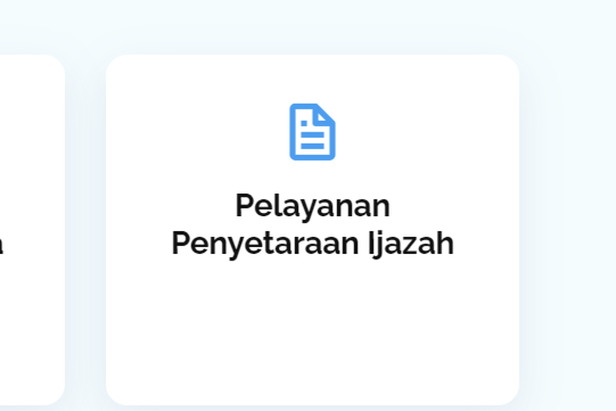 Prosedur dan syarat pelayanan penyetaraan ijazah