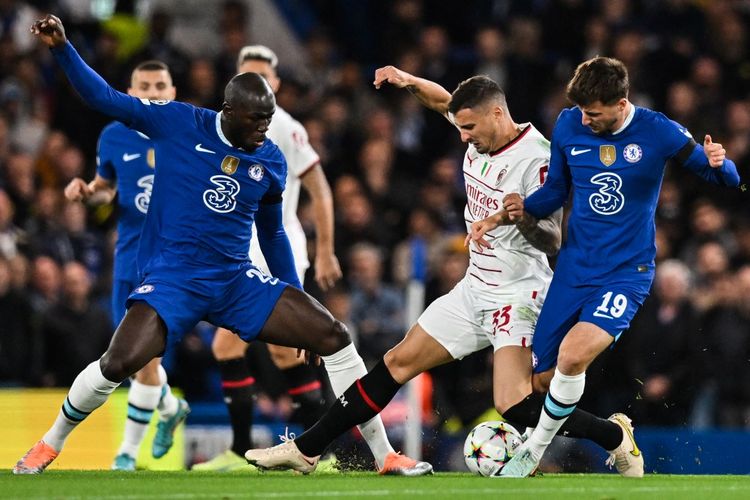 Pertandingan Chelsea vs Milan pada lanjutan Grup E Liga Champions 2022-2023 di Stadion Stamford Bridge, Kamis (6/10/2022) dini hari WIB. (Foto oleh AFP/Glyn Kirk)