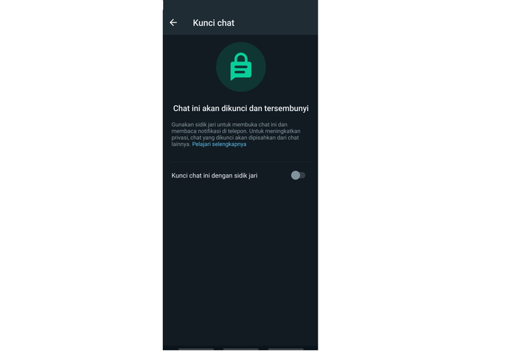 ilustrasi fitur Chat Lock di WhatsApp Beta