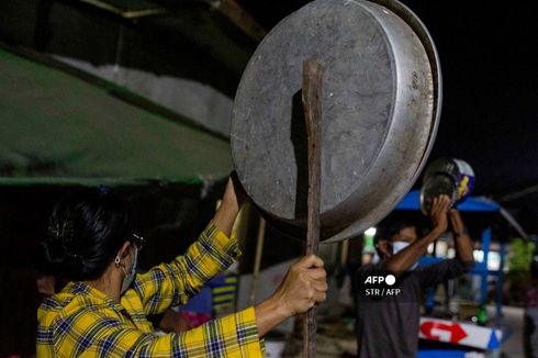 Gelombang Protes Anti-kudeta Mulai Bergema di Kota Terbesar Myanmar