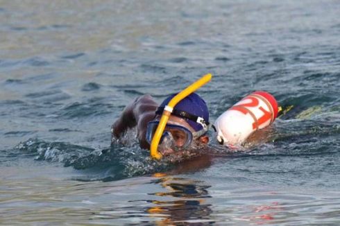 Dihadiahi Mobil, Marinir Pemenang Lomba Renang Seberangi Selat Sunda Sejauh 39 Km