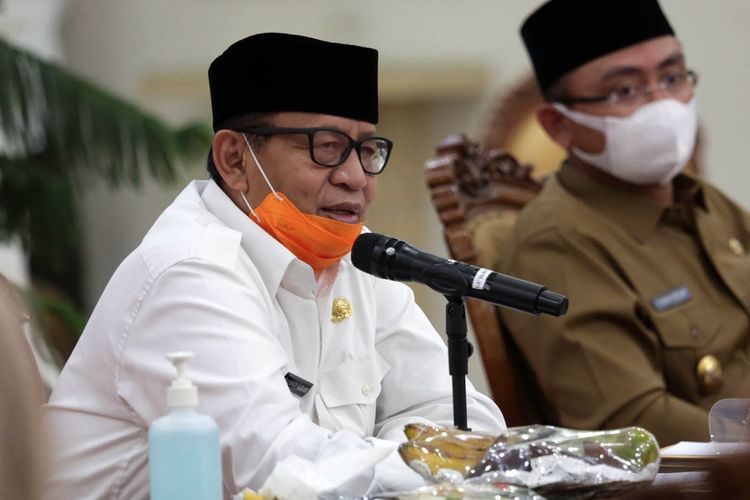Gubernur Banten Wahidin Halim di Serang, Banten, Senin (6/7/2020).