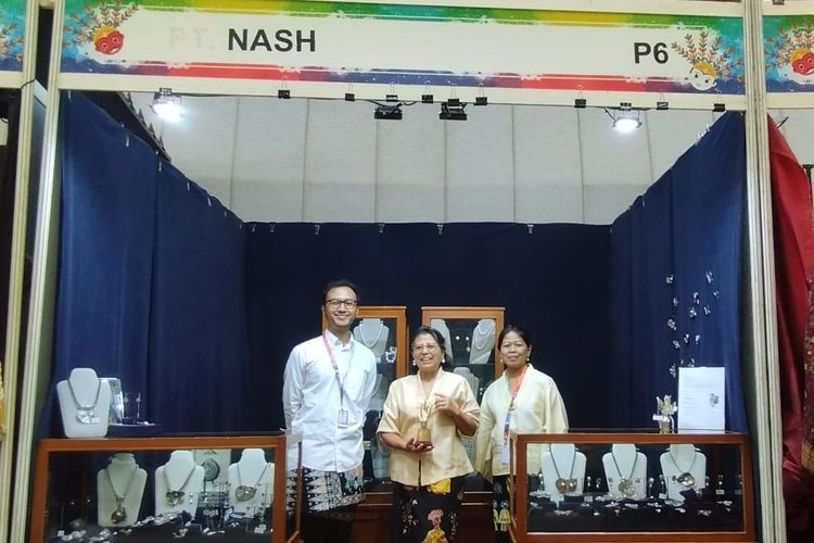 Booth NASH dalam Kriyanusa Pameran Kerajinan Indonesia di Jakarta Convention Center (JCC) Senayan. 