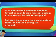 Apa Makanan Favorit Keluargamu? Jawaban Soal TVRI 6 Mei Kelas 1-3 SD