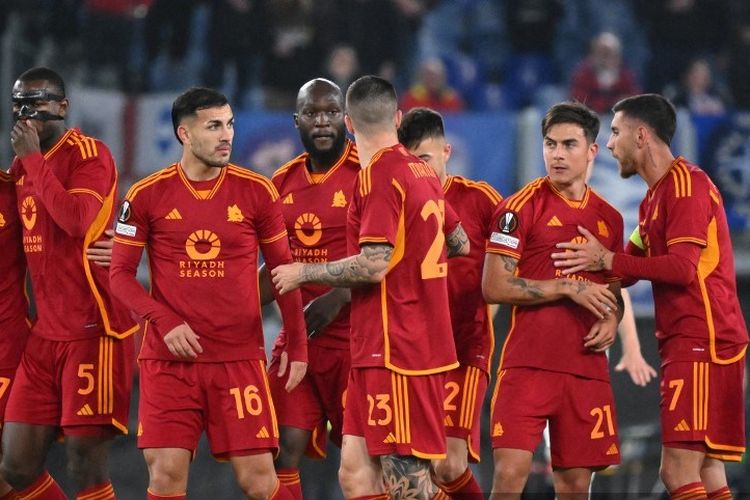 AS Roma pesta gol saat menjamu Brighton pada laga leg pertama babak 16 besar Liga Europa di Estadio Olimpico pada Jumat (8/3/2024) dini hari WIB.