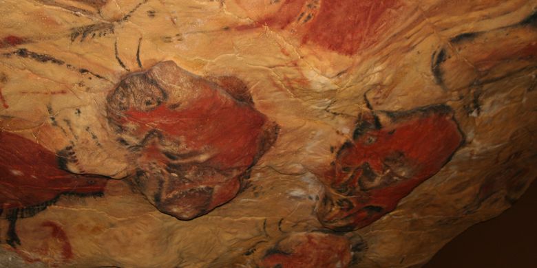 Prehistoric Relics in Altamira Cave All