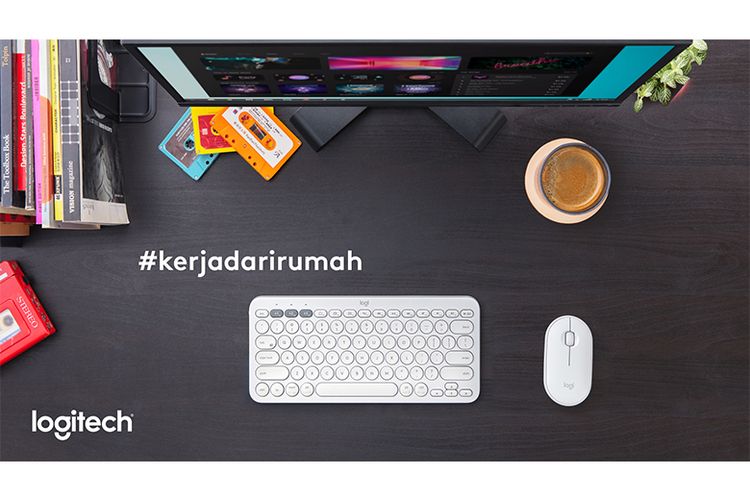 Illustrasi kerja dirumah