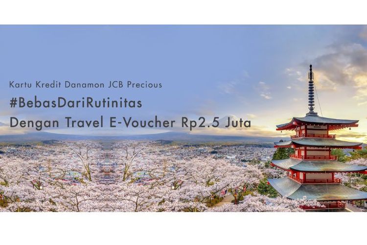 Bank Danamon hadirkan promo Welcome Offer Travel e-Voucher Rp 2,5 Juta untuk pemegang Kartu Kredit Danamon JCB Precious. 