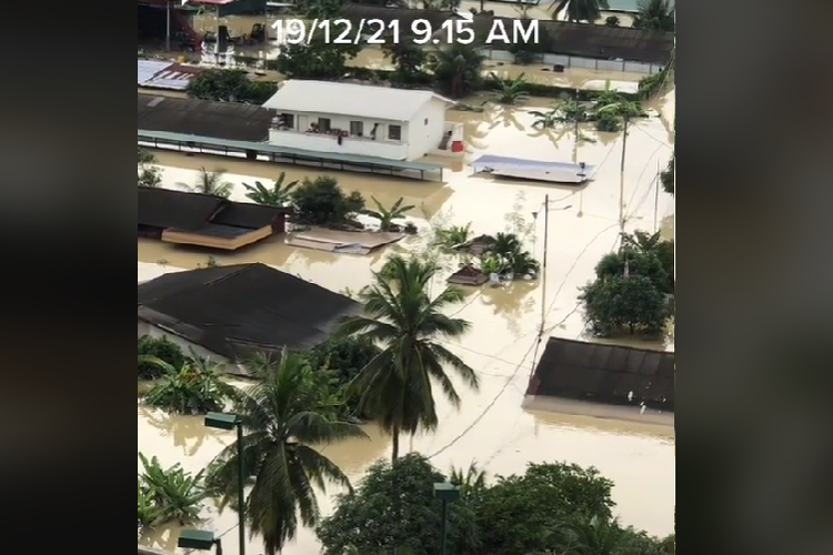 netizen TikTok bagikan banjir bandang Malaysia