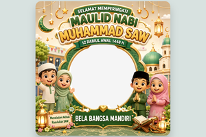 50 Link Download Twibbon Maulid Nabi 2026 Keren buat Dibagikan ke Medsos