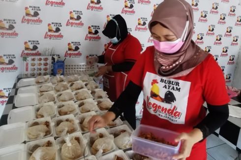Warung Bubur Ayam di Semarang Tiap Hari Gratiskan Ratusan Porsi untuk Warga yang Isolasi Mandiri