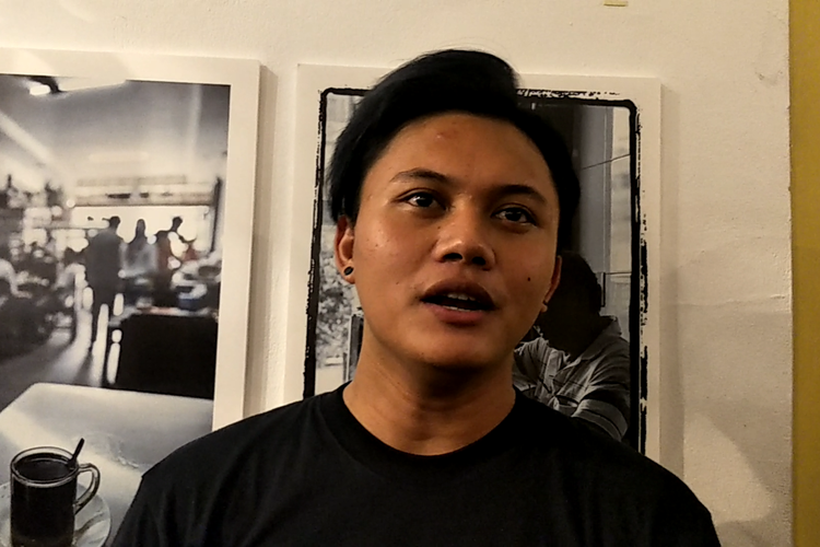 Penyanyi Rizky Febian ditemui usai i-Konser Yura Yunita yang digelar di M Bloc Space, Jakarta Selatan, Rabu (29/1/2020).
