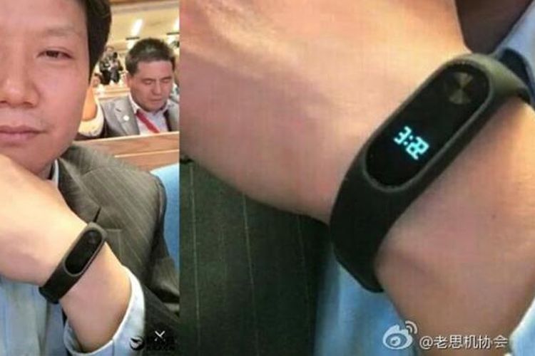 Xiaomi Mi Band 2 dipakai oleh CEO Xiaomi, Lei Jun.