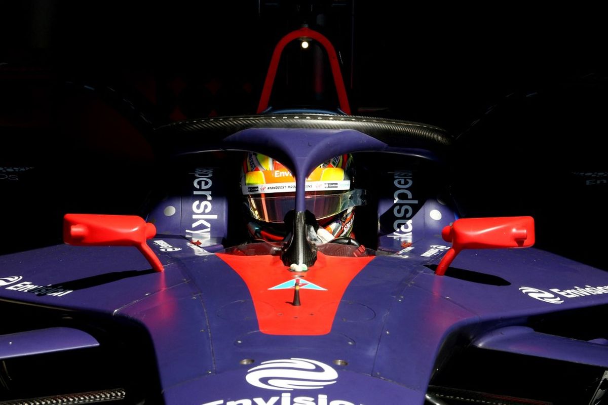 NEW YORK, NEW YORK - JULY 13: The Envision Virgin Racing Team driver Robin Frijns is seen during the New York E-Prix of Formula E Season 5 on July 13, 2019 in New York, USA. Cybersecurity giant Kaspersky is Official Sponsor of the Envision Virgin Racing team for the second consecutive year. Both grounded in technological innovation, Kaspersky and Envision Virgin Racing share similar vision and passion in bringing innovation to customers around the world, raising the awareness on this innovative and futuristic all-electric racing series.   Mike Stobe/Getty Images for Kaspersky/AFP (Photo by Mike Stobe / GETTY IMAGES NORTH AMERICA / Getty Images via AFP)