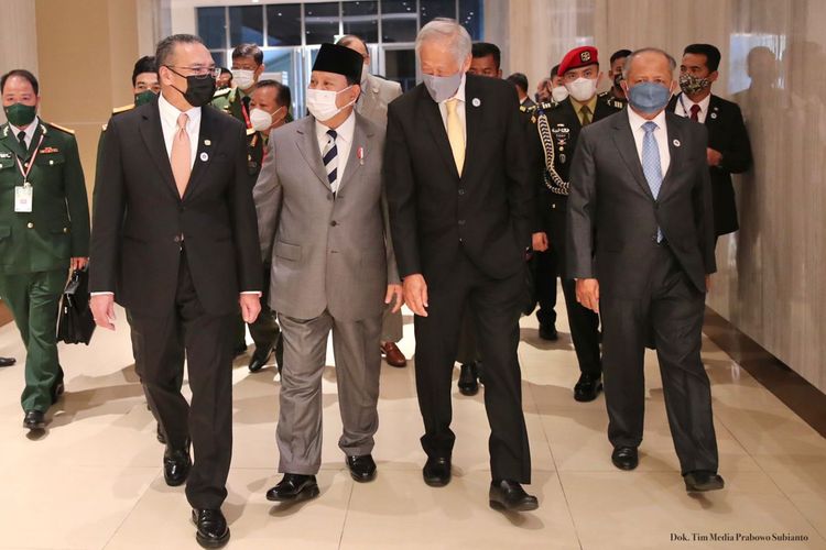 Menhan Prabowo Subianto menghadiri ASEAN Defence Ministers’ Meeting (ADMM) ke-16 di Phnom Penh, Kamboja, Rabu (22/6/2022).