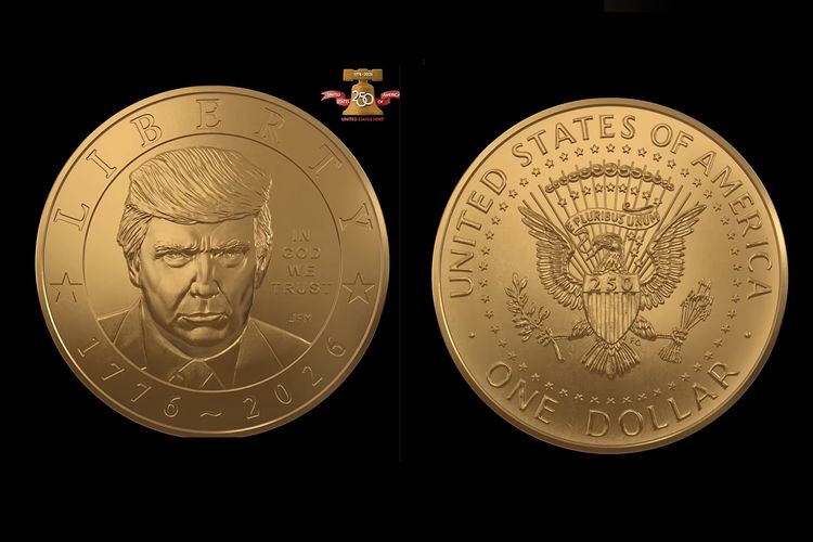 Koin 1 Dollar AS Bergambar Trump Dirilis, Langsung Ludes Dalam Hitungan Jam