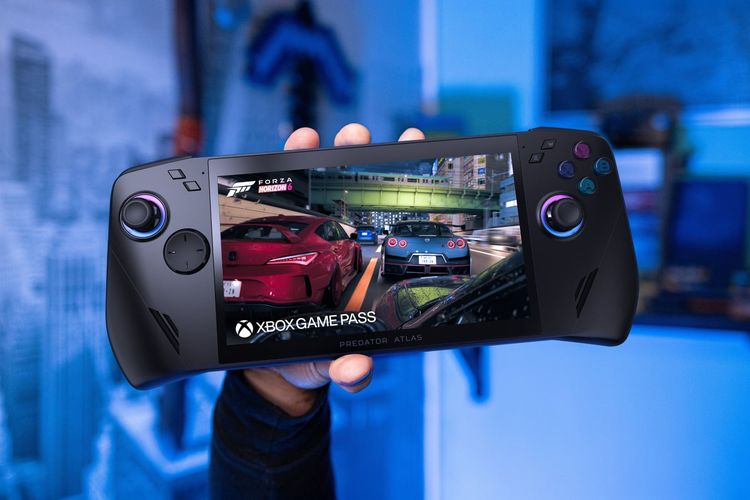 Acer Predator Atlas 7 Meluncur, Handheld Gaming 7 Inci dengan Chip Intel Arc G3 Extreme