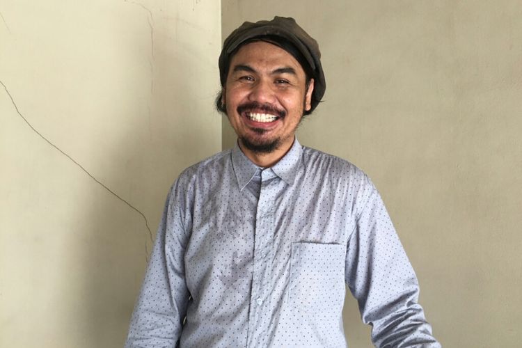 Penggiat musik David Tarigan ditemui di kawasan Senayan, Jakarta Pusat, Selasa (26/2/2019).