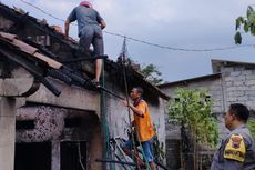 Buang Puntung Rokoknya Sembarangan, Rumah dan Motor Wahyudi Terbakar