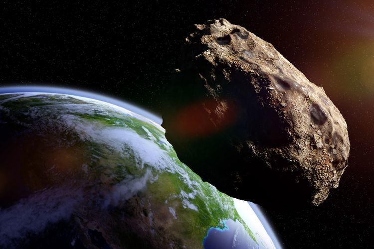 Ilustrasi asteroid. Beberapa asteroid, dengan aneka ukuran, melintas mendekat ke Bumi bulan Oktober dan November 2021.
