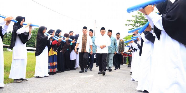 Ketua Umum DPP Partai Kebangkitan Bangsa (PKB) Muhaimin Iskandar menjadi pembicara dalam kuliah umum di Universitas Islam Negeri (UIN) Sultan Syarif Kasim, Riau, Selasa (14/11/2017).