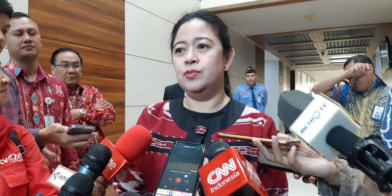 Ketua DPP Bidang Politik dan Keamanan PDI-P nonaktif, Puan Maharani di Kompleks Parlemen, Senayan, Jakarta, Selasa (25/6/2019)