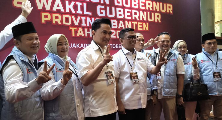 Debat Perdana Pilkada Banten 2024, Andra Soni Tiba Lebih Awal dari Dimyati 