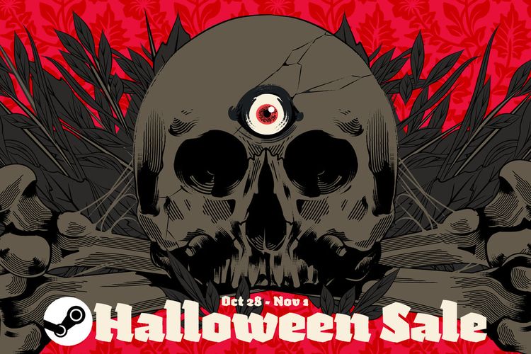 Logo Steam Halloween Sale.