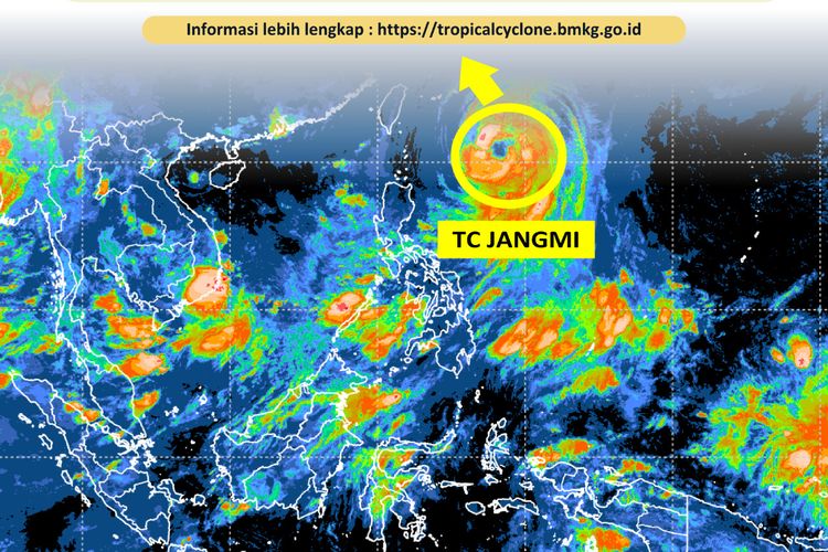 BMKG: Siklon Tropis Jangmi Menguat Jadi Kategori 3, Ini Wilayah yang Terdampak