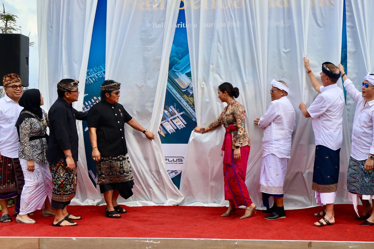 Groundbreaking proyek Bali Benoa Marina, di Denpasar, Kamis (22/5/2025).