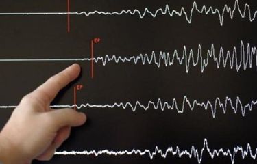 Ilustrasi gempa bumi.