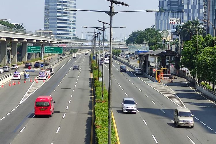 Titik penyekatan jalan tol Jasa Marga Group