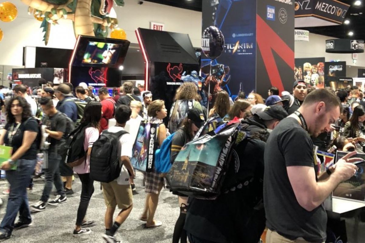 Comic Con International 2018 di San Diego, California, AS, pada 18-22 Juli 2018 waktu setempat, padat pengunjung.