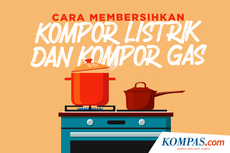 INFOGRAFIK: Cara Membersihkan Kompor Listrik dan Kompor Gas