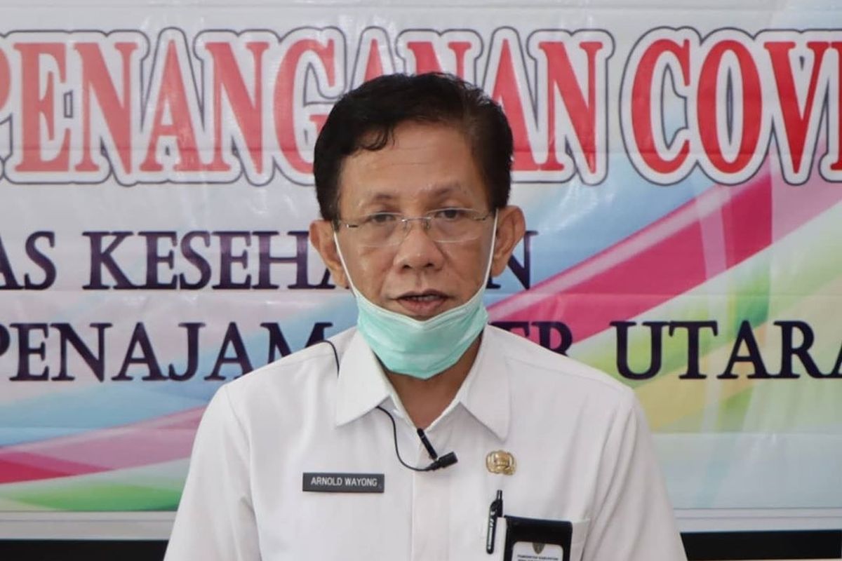 Kepala Dinas Kesehatan (Dinkes) sekaligus Juru Bicara Gugus Tugas Percepatan Penanganan Covid-19 Kabupaten PPU Arnold Wayong.