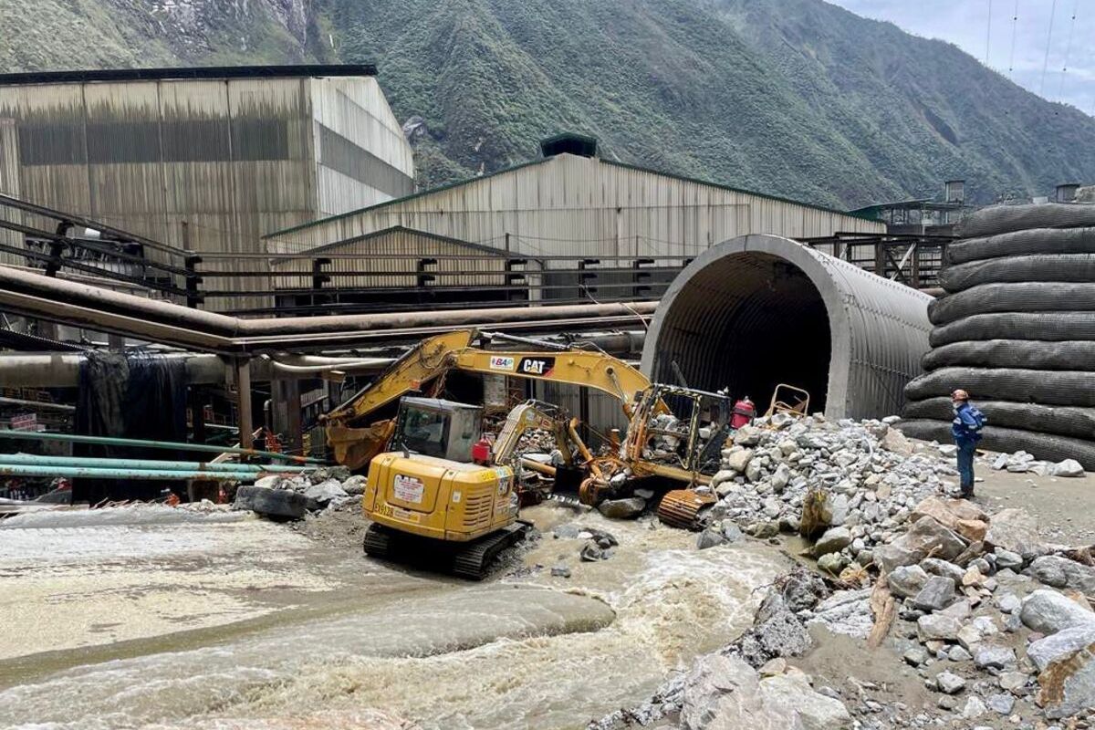 Keadaan areal Mil 74 PTFI pasca diterjang banjir pada Sabtu (11/2/2023) lalu, Mimika, Papua Tengah, Senin (13/2/2023)