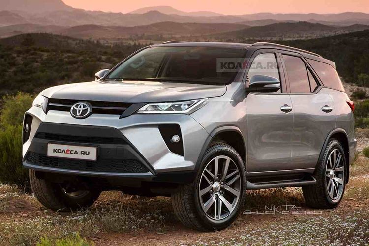 Hasil olah digital Toyota Fortuner facelift
