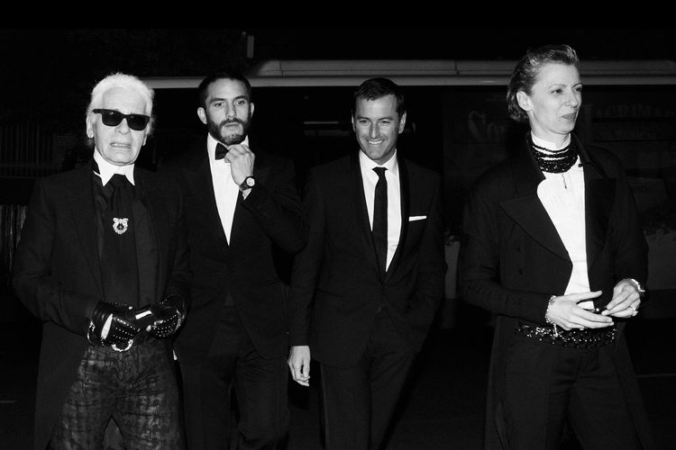 Potret Karl Lagerfeld bersama Jared Leto.