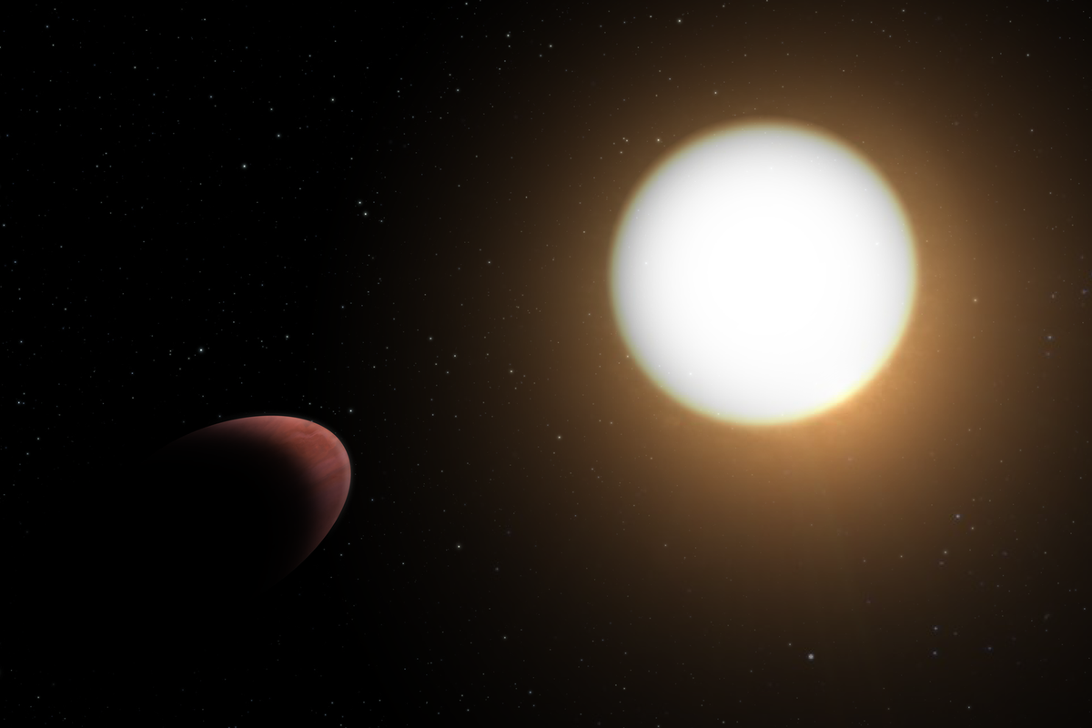 Para astronom menemukan, bahwa planet esktrasurya WASP-103b berbentuk seperti bola rugby. 