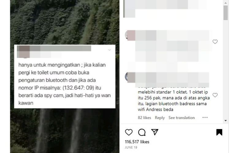 Tangkapan layar soal spy cam bisa dideteksi dari pengaturan bluetooth.