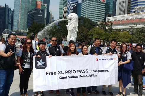 Pelanggan XL Ber-KTP Batam Bebas Roaming Internet di Singapura