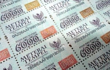 Meterai Rp 10.000 Berlaku Per 1 Januari, Pekan Depan Mulai Diedarkan