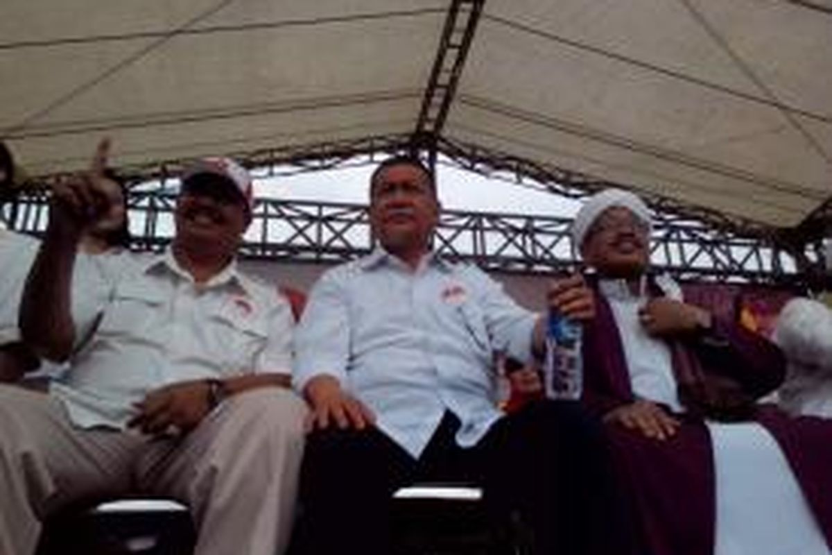 Deddy Mizwar saat menghadiri kampanye Prabowo Hatta di Lapangan Multiguna, Bekasi. 