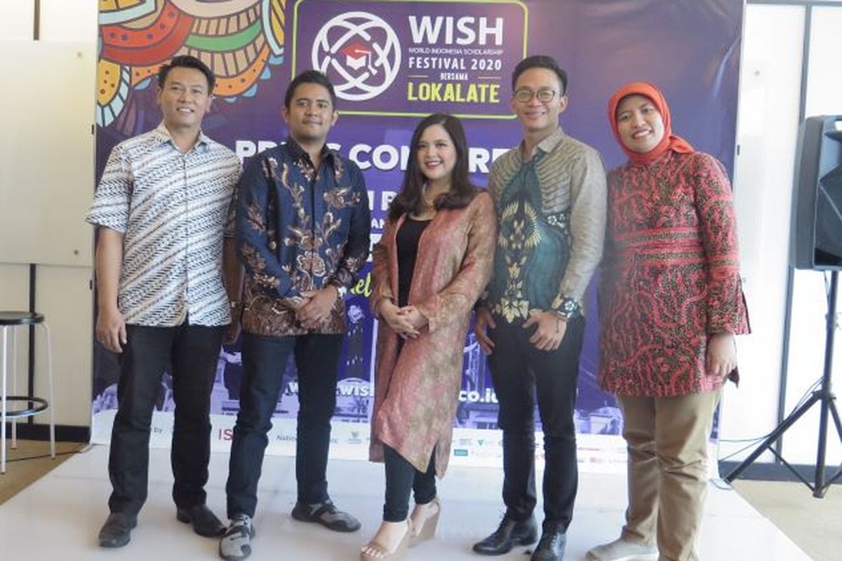 Pembukaan World Indonesia Scholarship Festival (WISH) 2020 bersama Lokalate di WeWork Menara Astra, Jakarta Pusat.