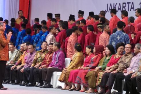 Suara SBY Bergetar Saat Pamitan dengan 3.000 Peraih Teladan Nasional