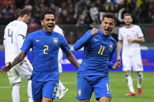 Brasil Menang Telak atas Tuan Rumah Piala Dunia 2018